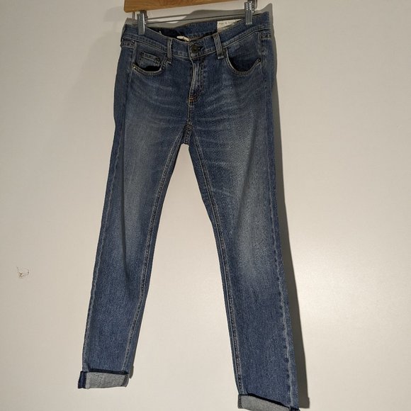Rag & Bone The Dre Faded Rolled Jeans Size 26 - Picture 2 of 9